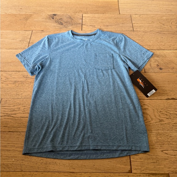 Sitka Essentials Short‎ Sleeve Crew Pacific Heathered Blue Tee Men's Size M NWT - Picture 1 of 10